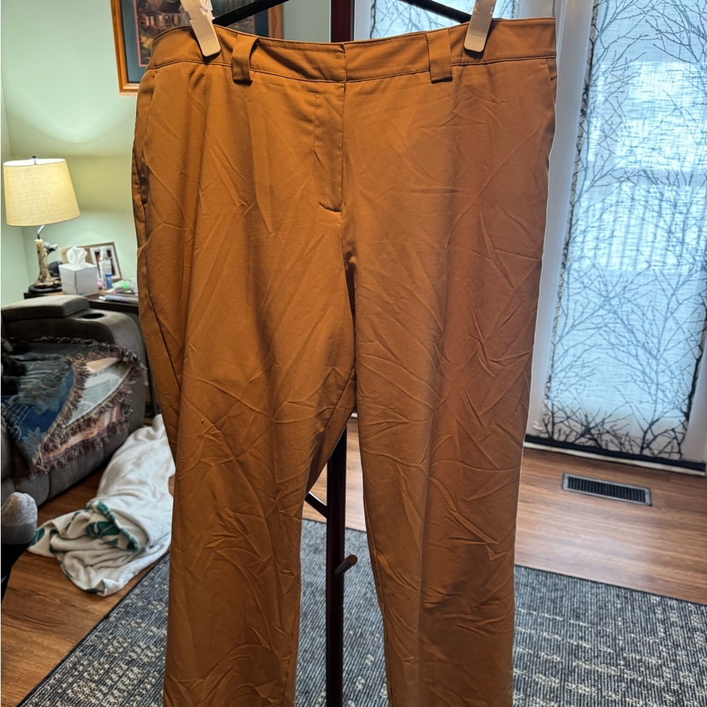 Liz Claiborne Womens Wide Leg Mid Rise Trouser